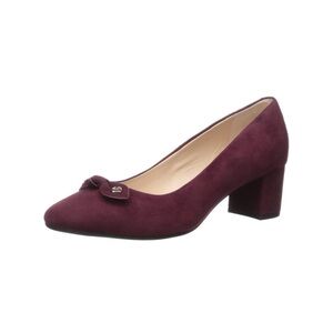 NEW Kate Spade New York Benice Burgundy Suede Block Heels Size 8